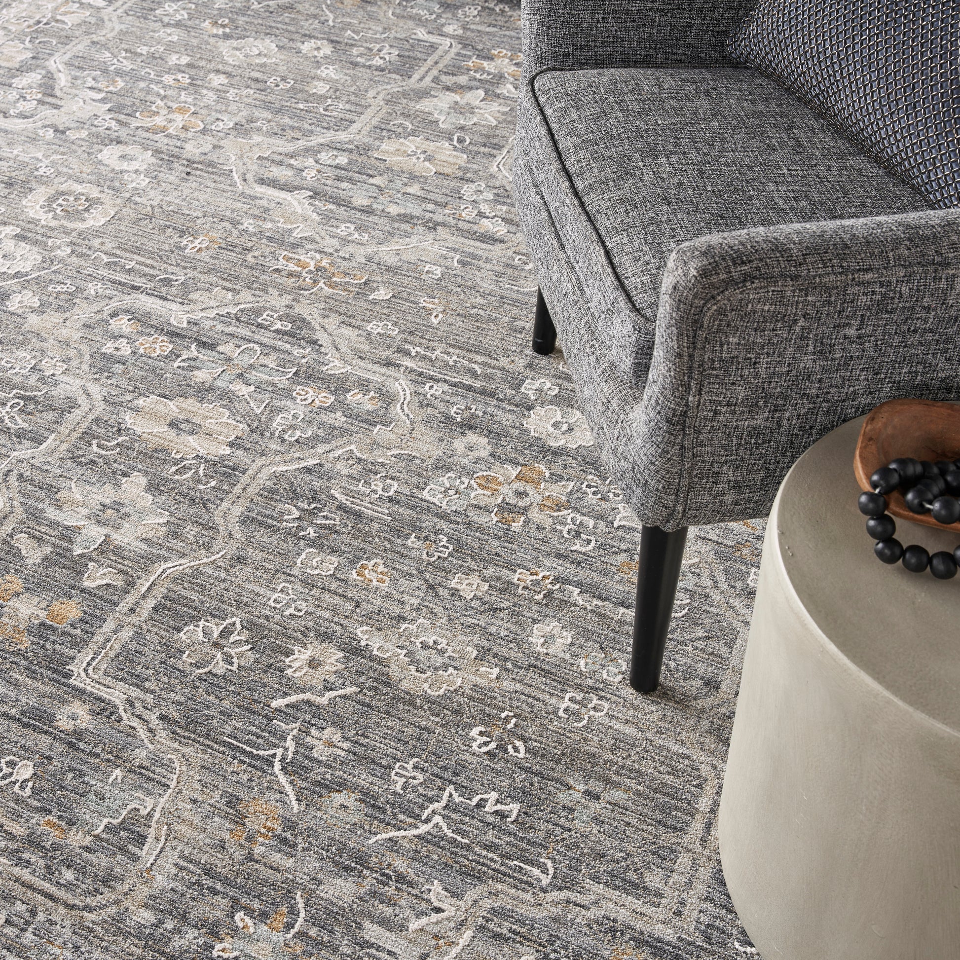 Nourison Home Lynx  Slate Multicolor  Transitional