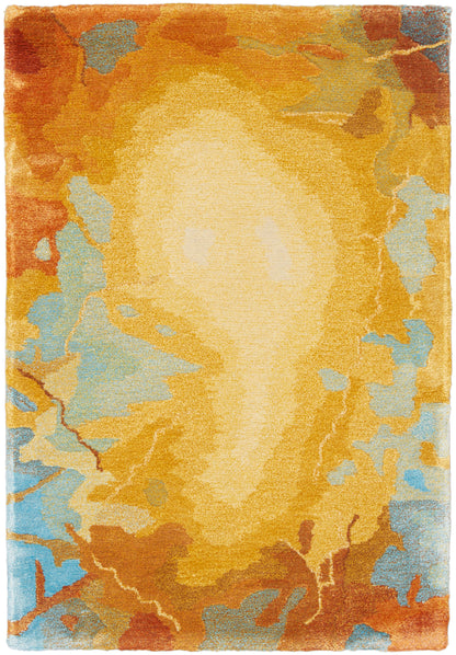 Nourison Home Prismatic PRS29 Gold Multicolor Contemporary Hand Tufted Rug