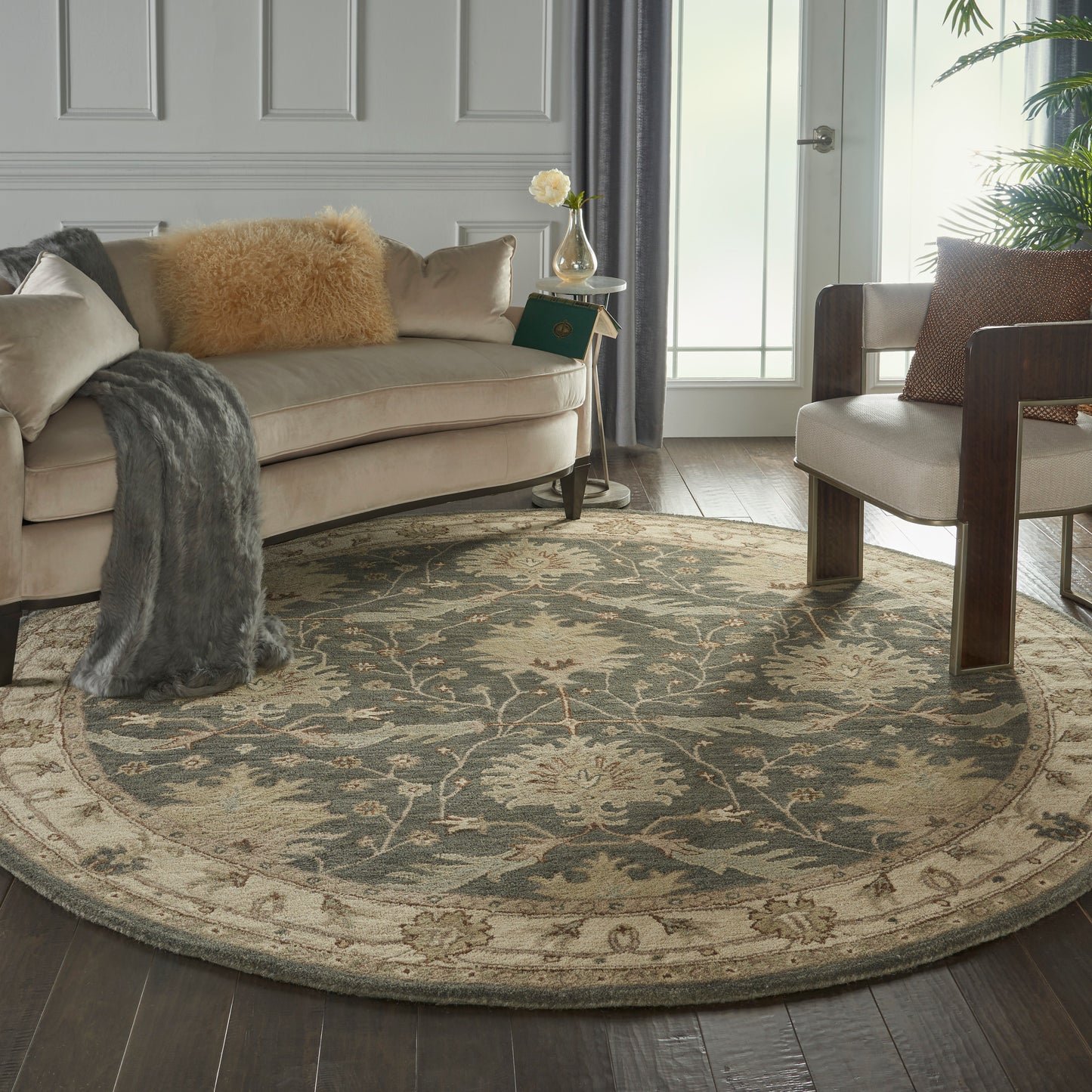 Nourison Home India House  Charcoal Ivory  Traditional