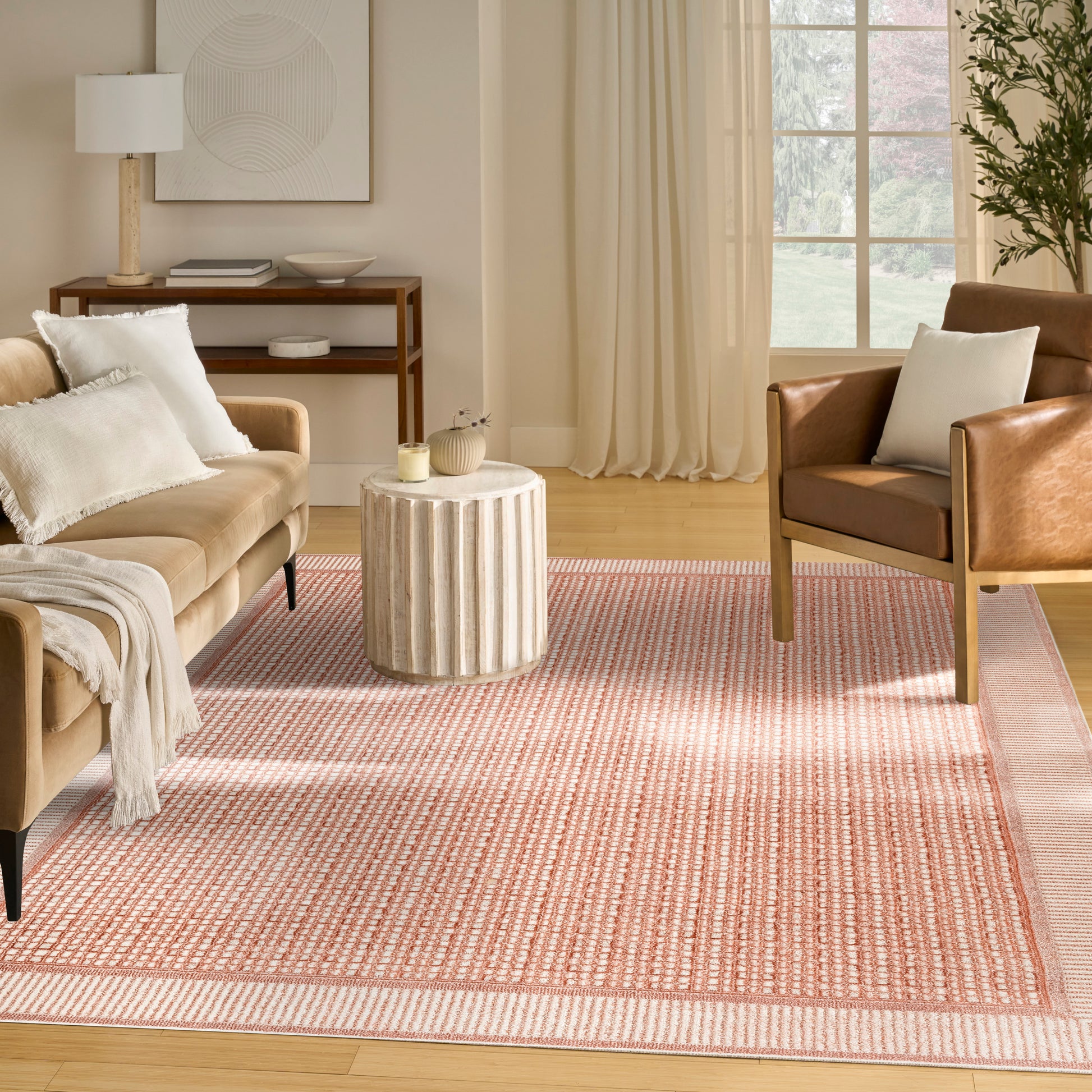 Nourison Home Nordic  Brick Ivory  Contemporary