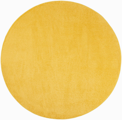 Nourison Home Nourison Essentials NRE01 Yellow Contemporary Power-loomed Rug