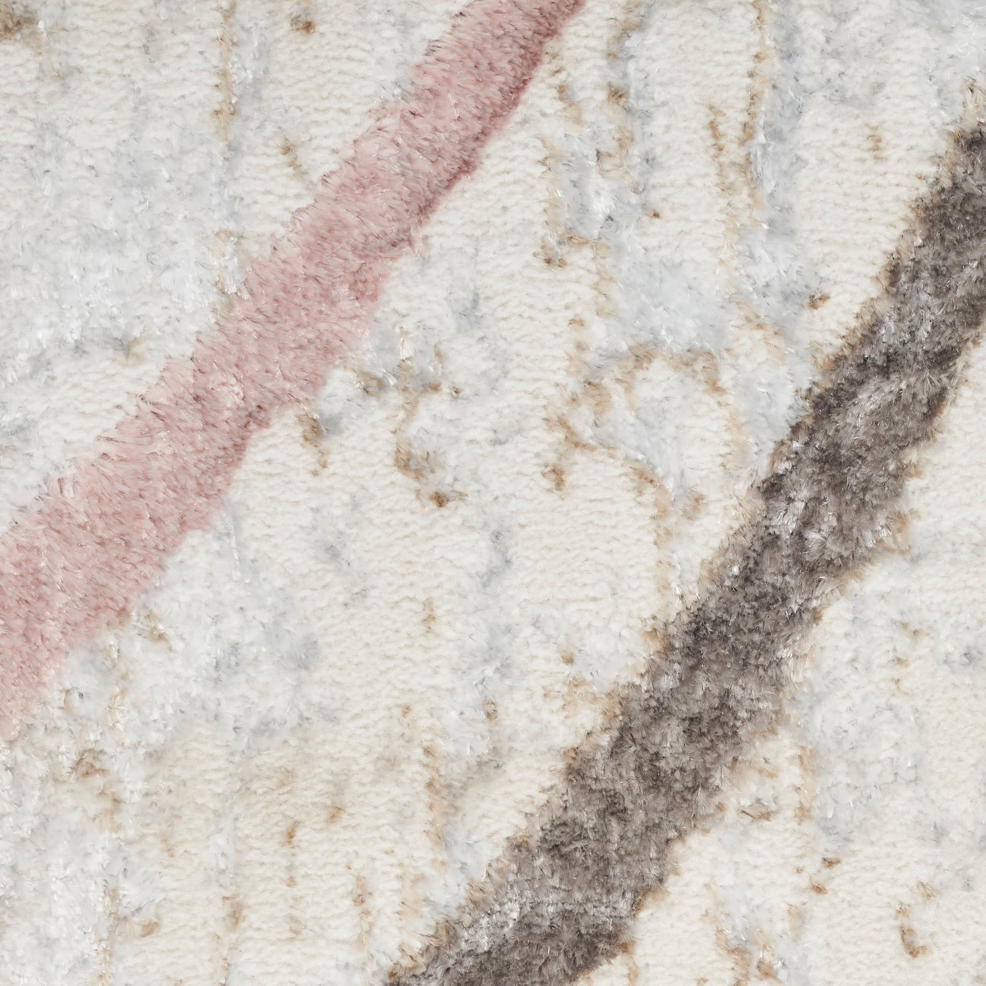 Nourison Home Glitz  Ivory Multicolor  Contemporary