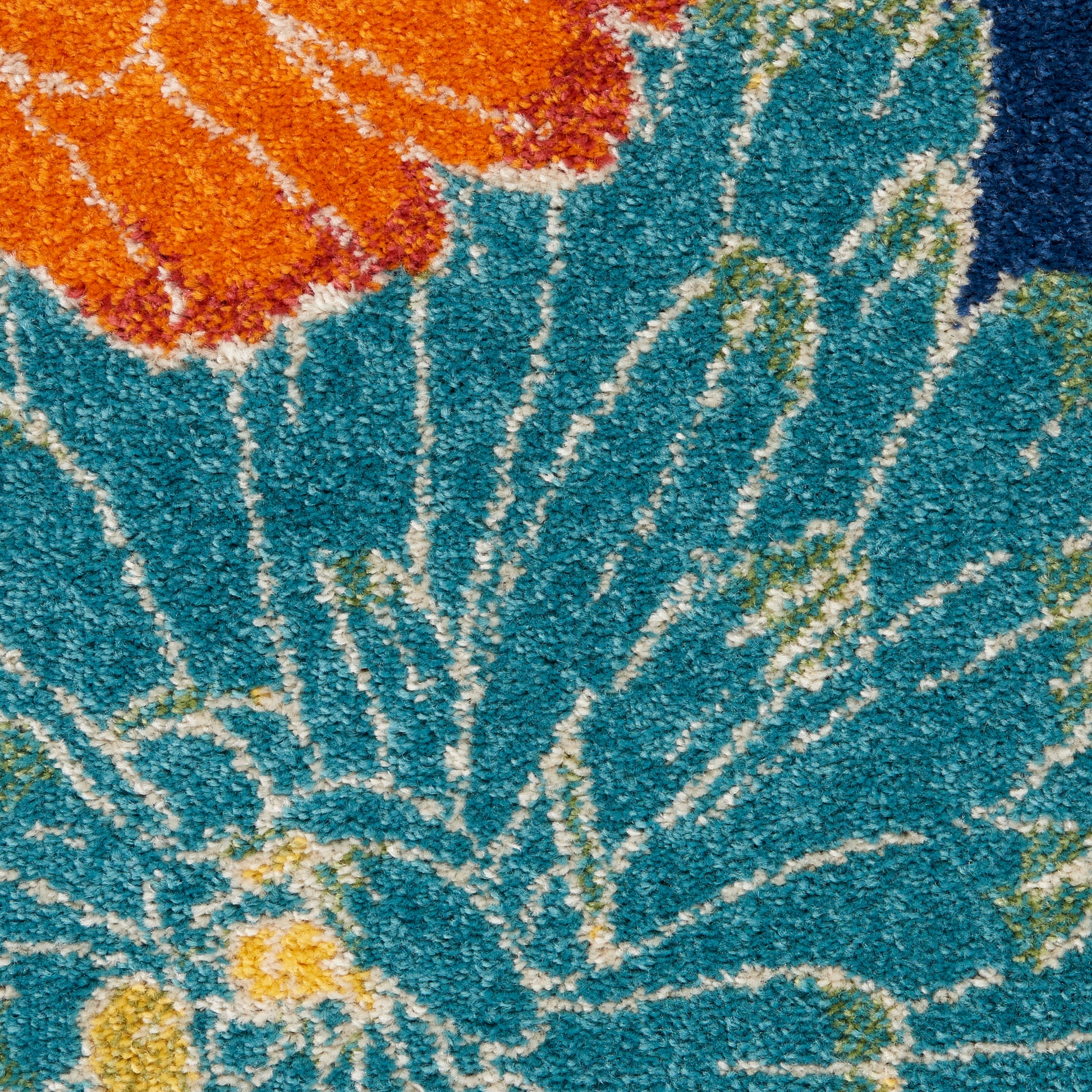 Nourison Home Allur  Navy Multicolor  Contemporary