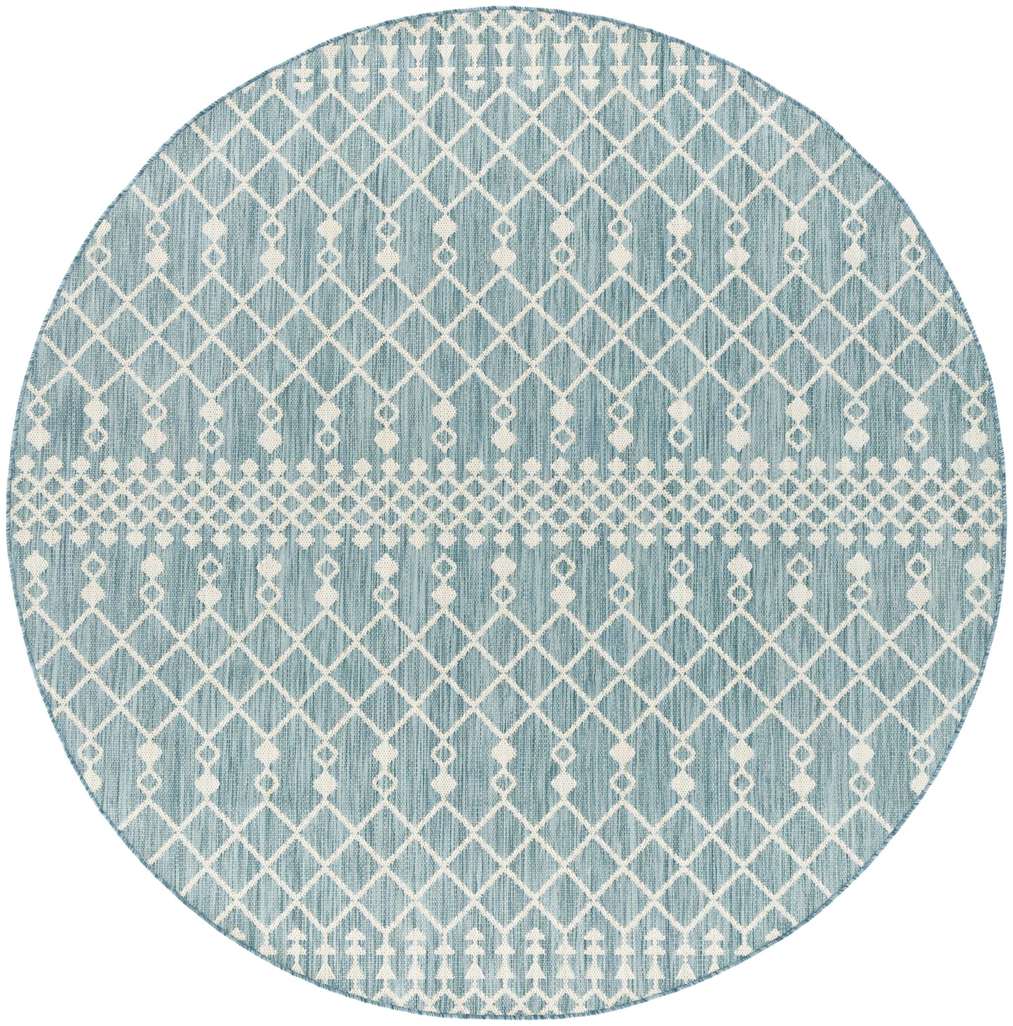 Nourison Home Positano POS02 Aqua Contemporary Power-loomed Rug