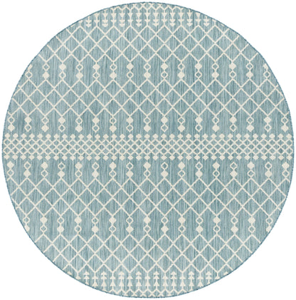 Nourison Home Positano POS02 Aqua Contemporary Power-loomed Rug