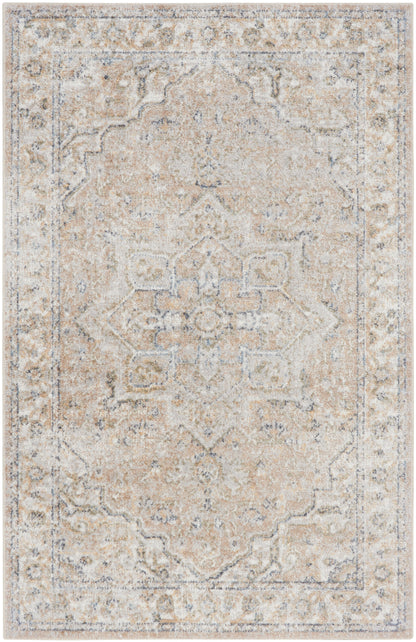 Nourison Home Astra Machine Washable ASW12 Beige Traditional Power-loomed Rug