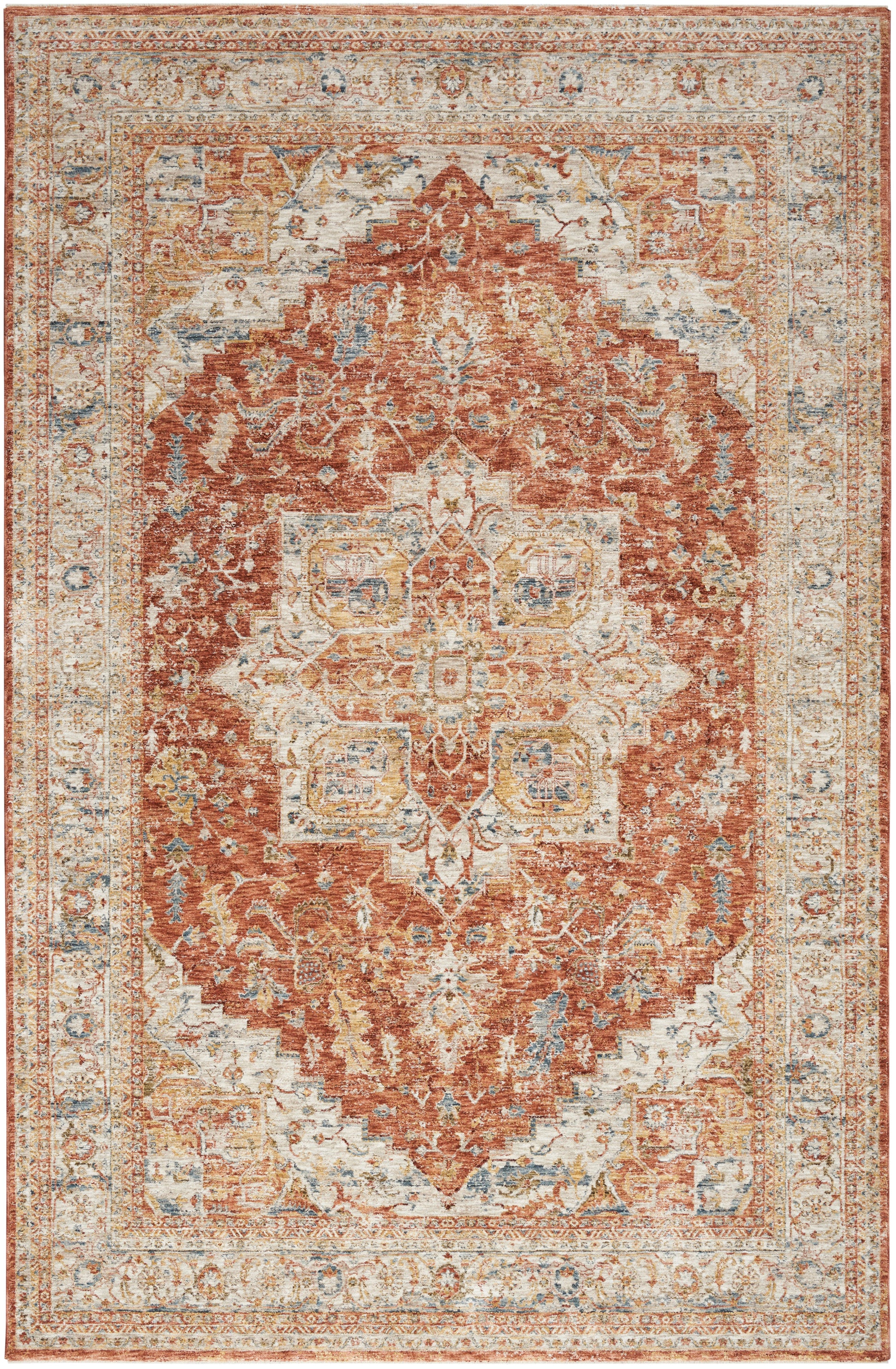 Nourison Home Sahar  Ivory Multicolor  Traditional