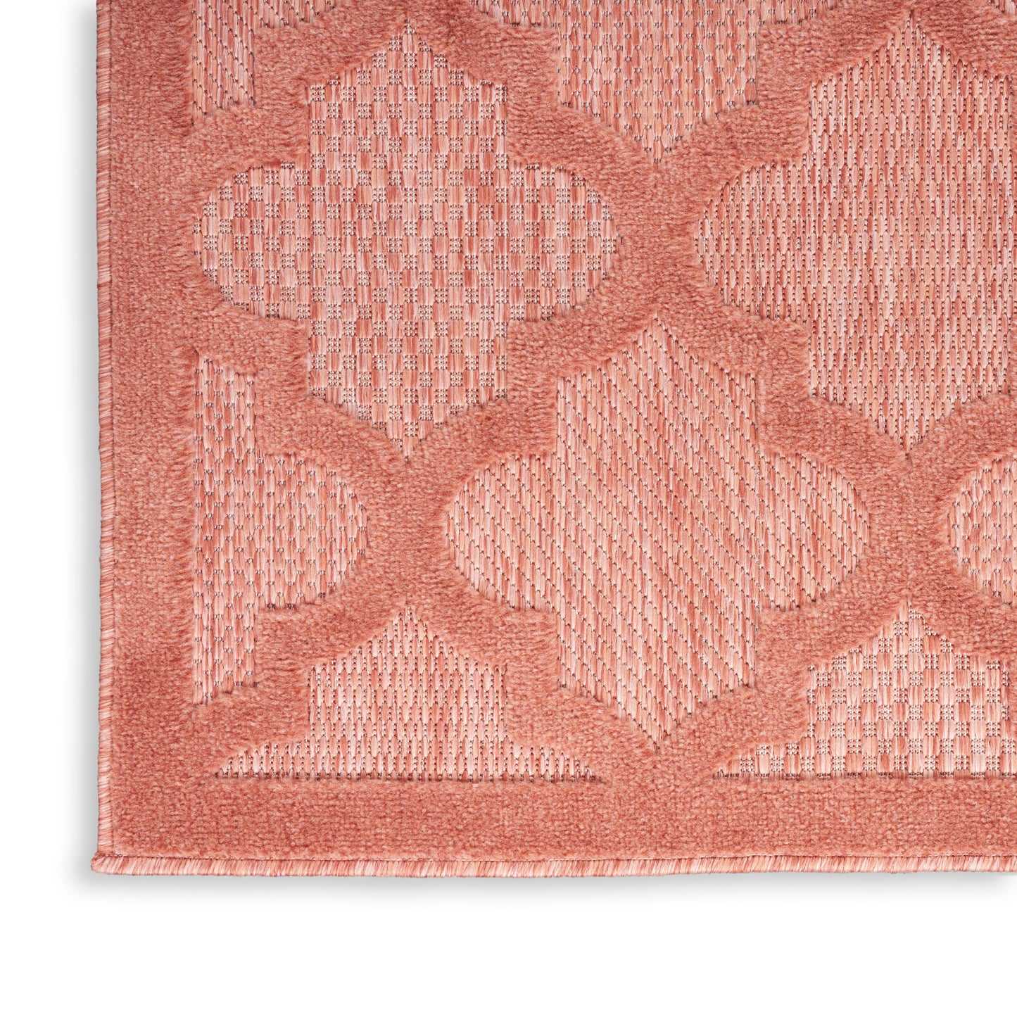 Nourison Home Easy Care  Coral Orange  Contemporary