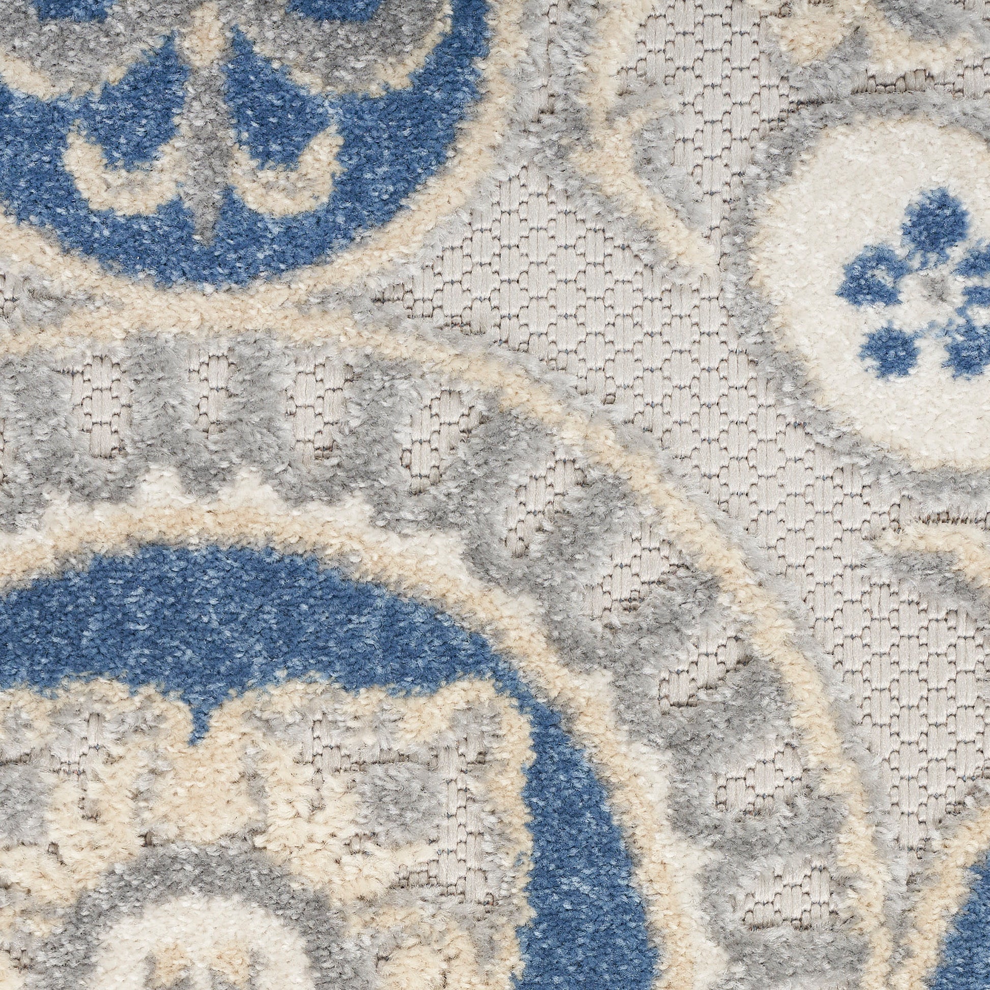 Nourison Home Aloha  Blue Grey  Contemporary