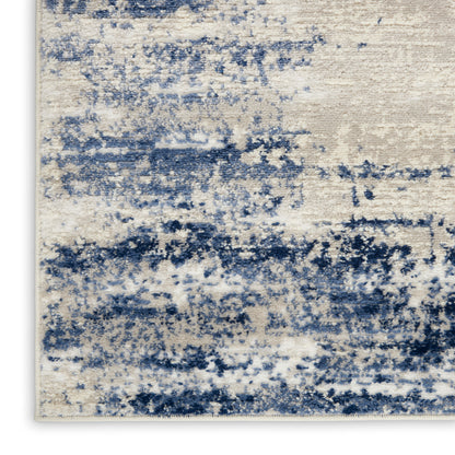 Nourison Home Cyrus  Ivory Navy  Contemporary