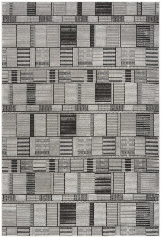 Nourison Home Nordic  Black Grey  Contemporary