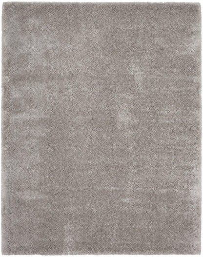Nourison Home Dreamy Shag DRS05 Silver Contemporary Power-loomed Rug