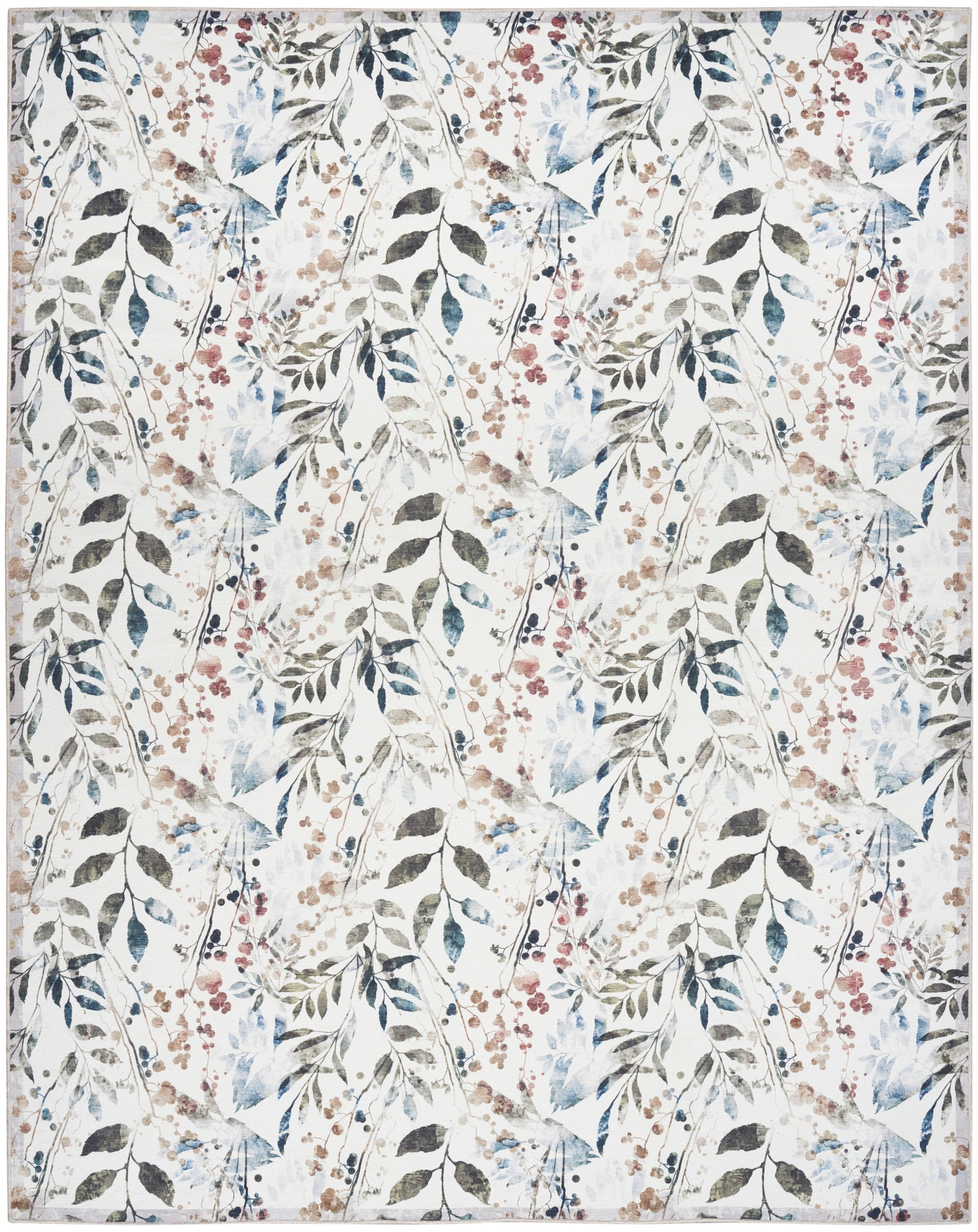 Nourison Home Nourison Washables NWB05 Ivory Multicolor Traditional Power-loomed Rug