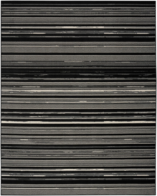 Nourison Home Grafix  Black White  Contemporary