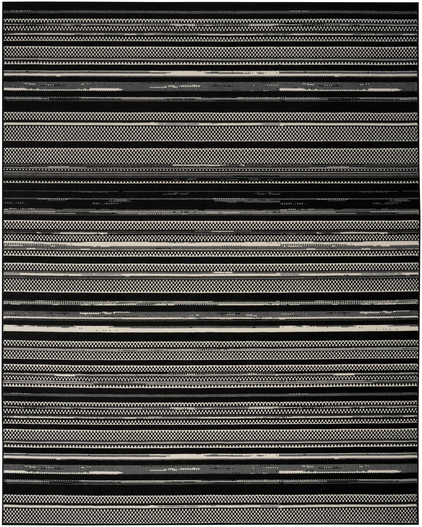 Nourison Home Grafix  Black White  Contemporary