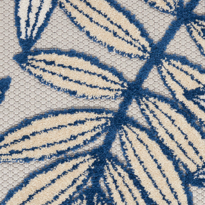 Nourison Home Aloha  Ivory Navy  Contemporary