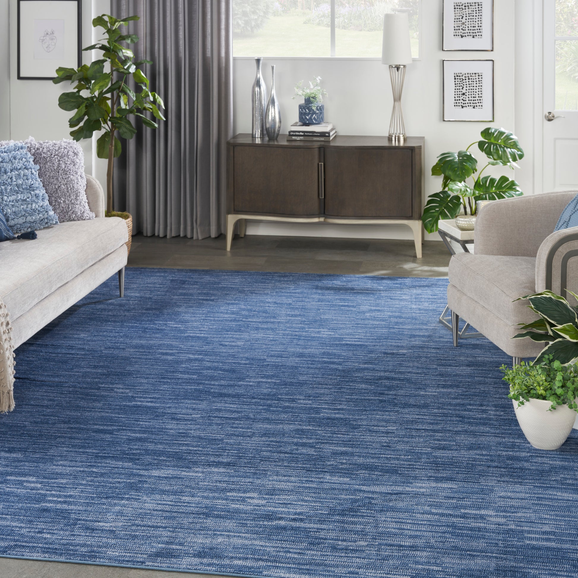 Nourison Home Nourison Essentials  Navy Blue  Contemporary