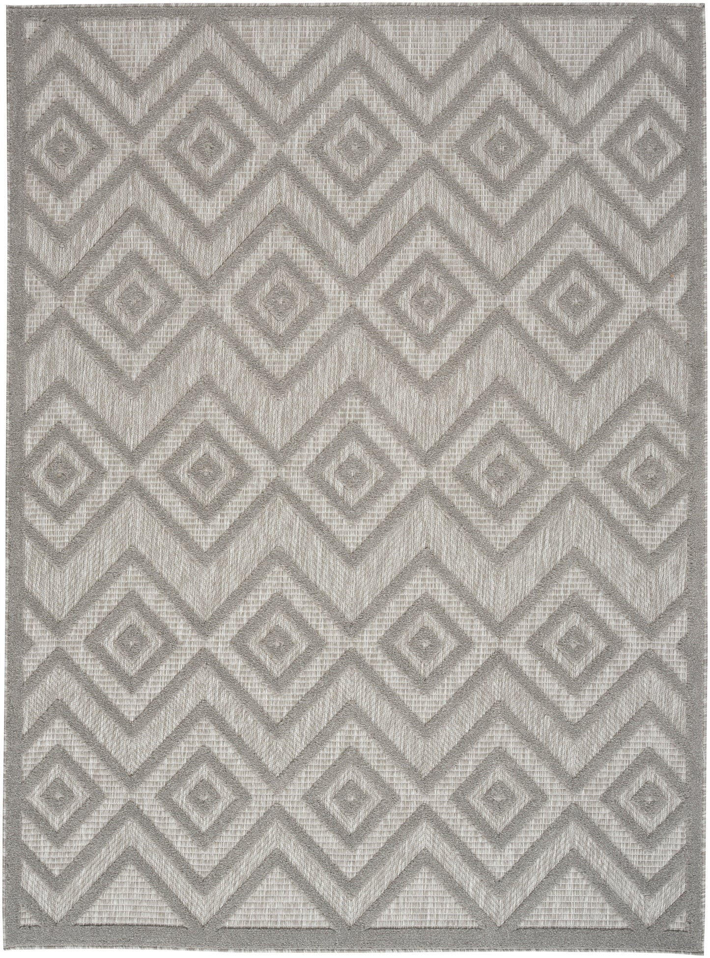 Nourison Home Versatile NRV01 Silver Grey Contemporary Flat Weave Rug