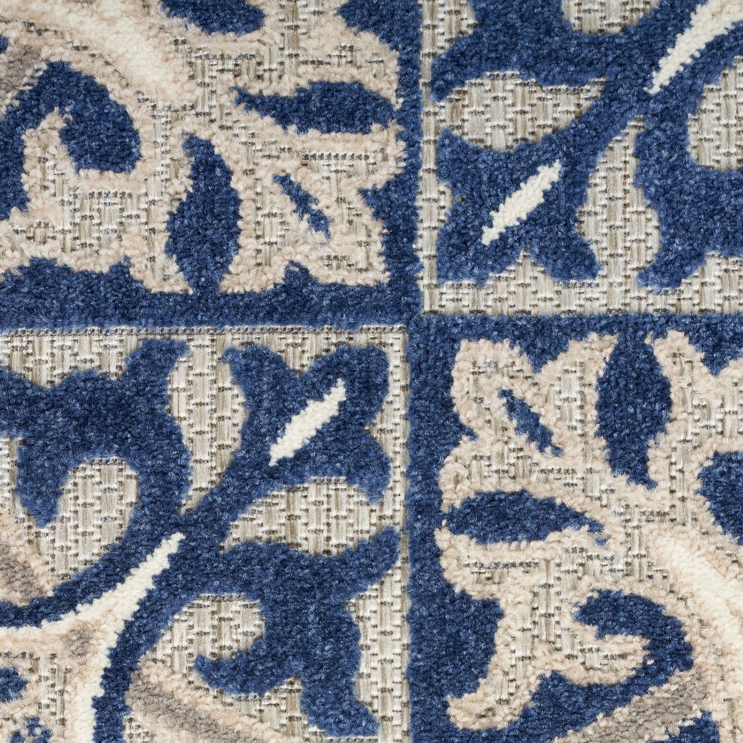 Nourison Home Aloha  Blue  Contemporary