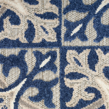 Nourison Home Aloha  Blue  Contemporary