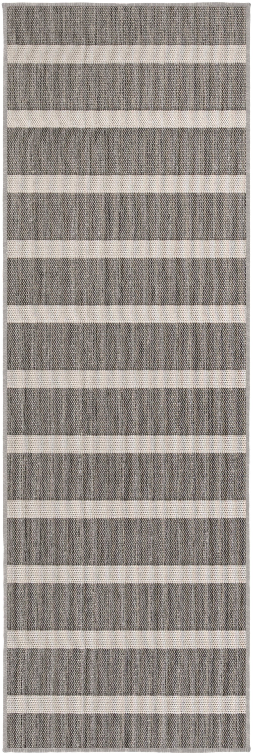 Nourison Home Positano POS03 Charcoal Ivory Contemporary Power-loomed Rug