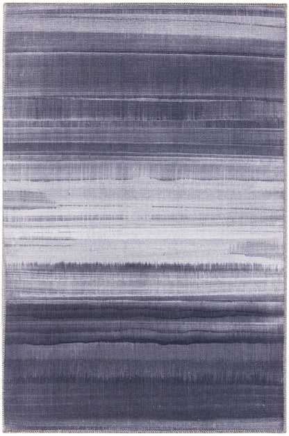 Calvin Klein Launder LDR01 Grey Blue Contemporary Power-loomed Rug
