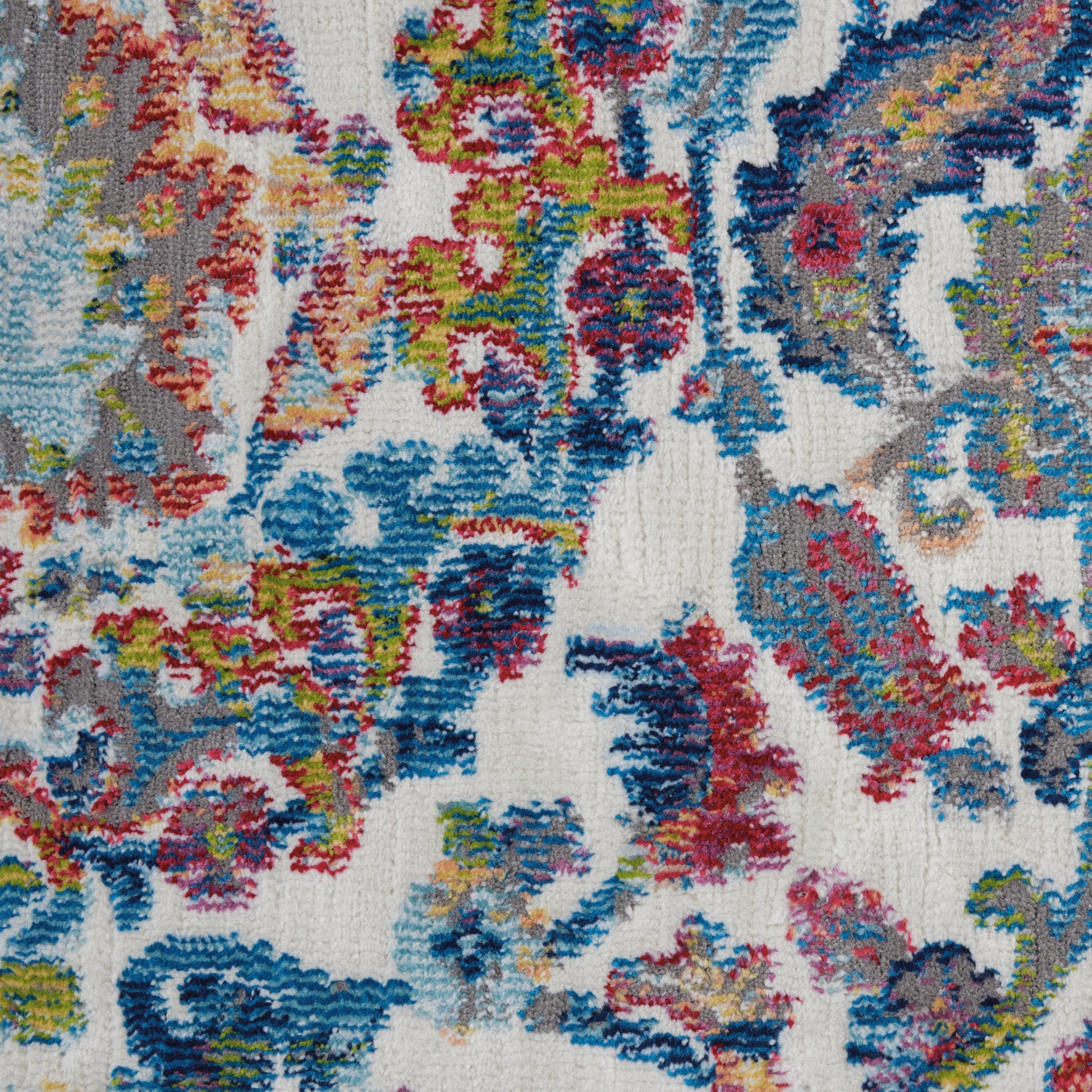 Nourison Home Ankara Global  Ivory Blue  Transitional