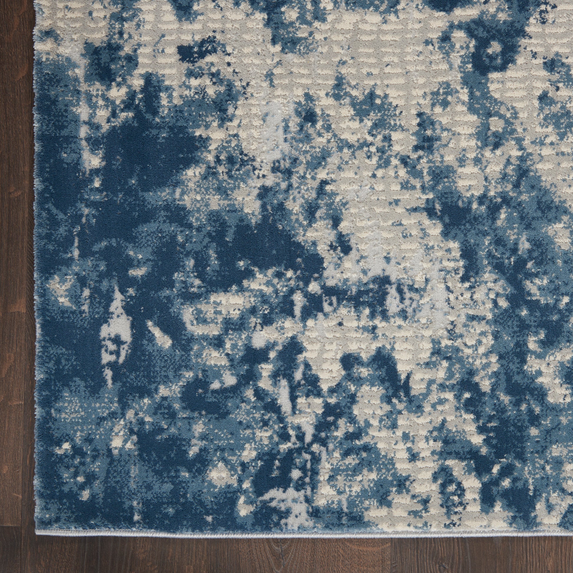 Nourison Home Rustic Textures  Grey Blue  Contemporary