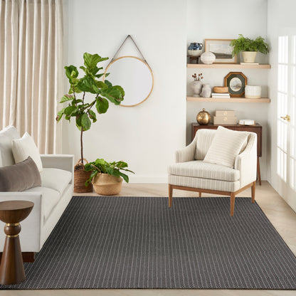 Nourison Home Horizon Indoor/Outdoor  Black  Contemporary