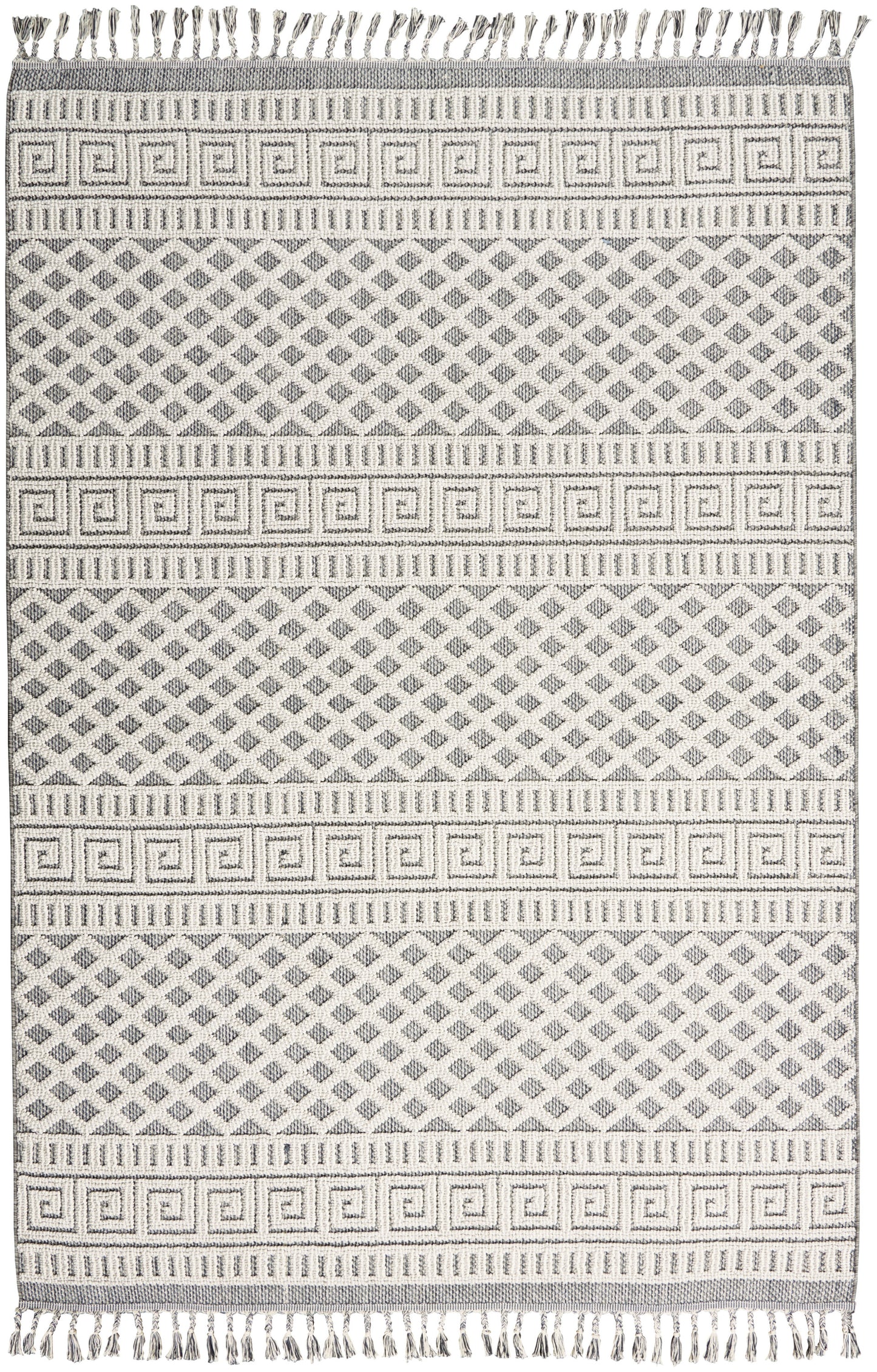 Nourison Home Paxton PAX05 Ivory Slate Contemporary Power-loomed Rug