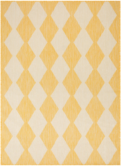 Nourison Home Positano POS04 Yellow Contemporary Power-loomed Rug
