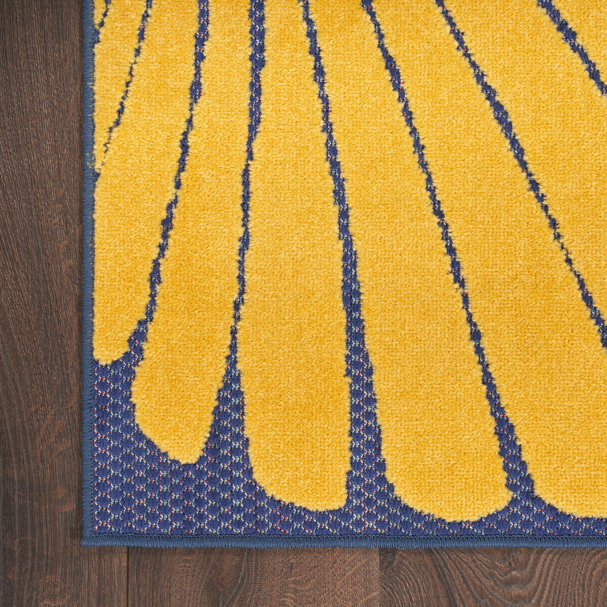 Nourison Home Aloha  Navy Multicolor  Contemporary