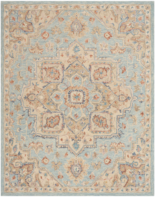 Nourison Home Maison  Light Blue Ivory  Traditional
