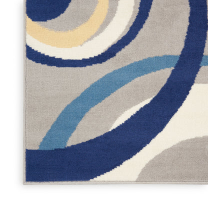 Nourison Home Grafix  Grey  Contemporary