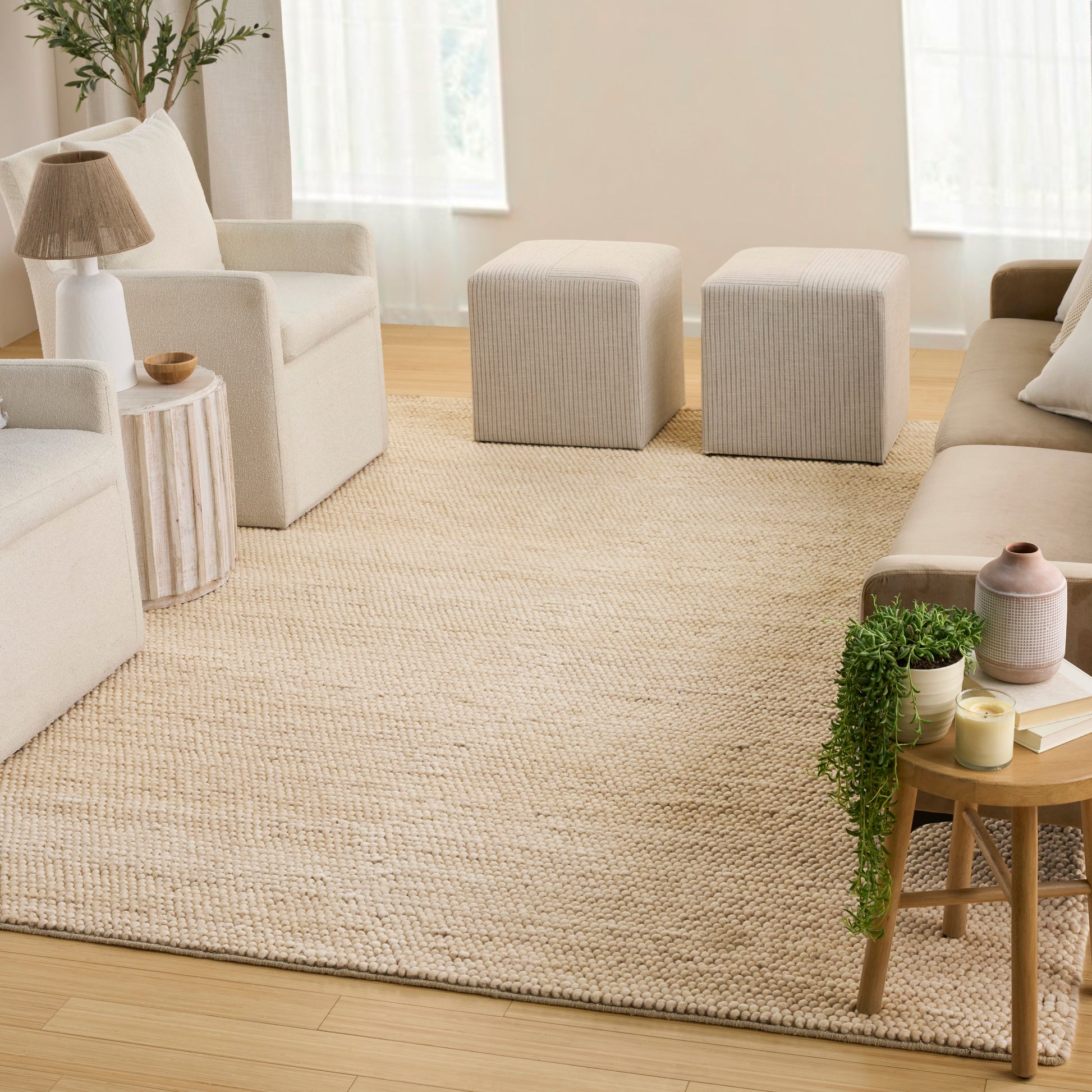 DKNY Pure Knots  Beige  Contemporary