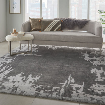 Nourison Home Symmetry  Grey Beige  Contemporary