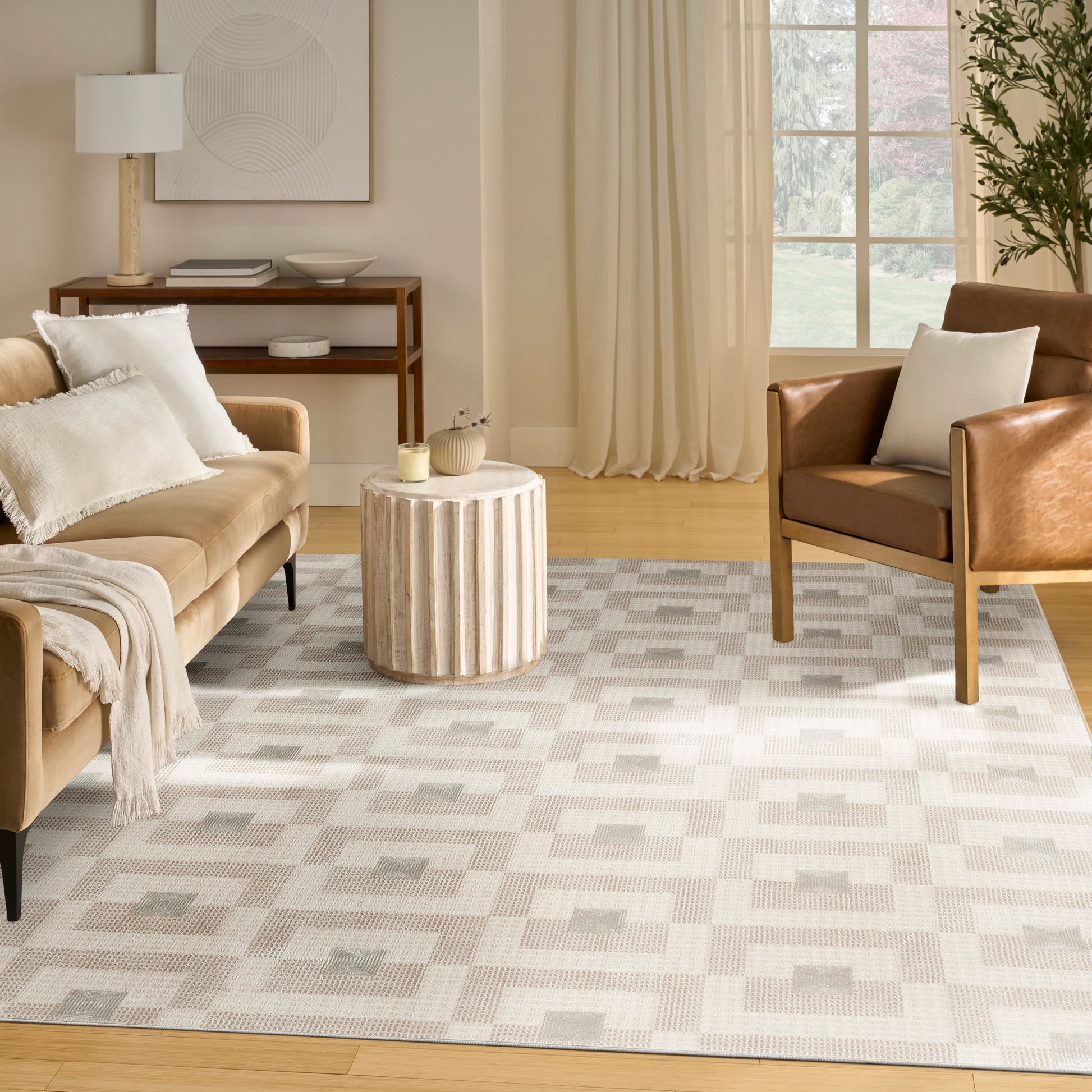 Nourison Home Nordic  Ivory Beige  Contemporary