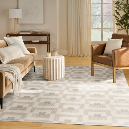 Nourison Home Nordic  Ivory Beige  Contemporary