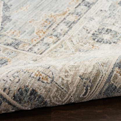 Nourison Home Lynx  Light Blue  Transitional