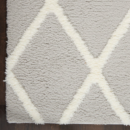 Nourison Home Feather Soft  Grey Ivory  Contemporary