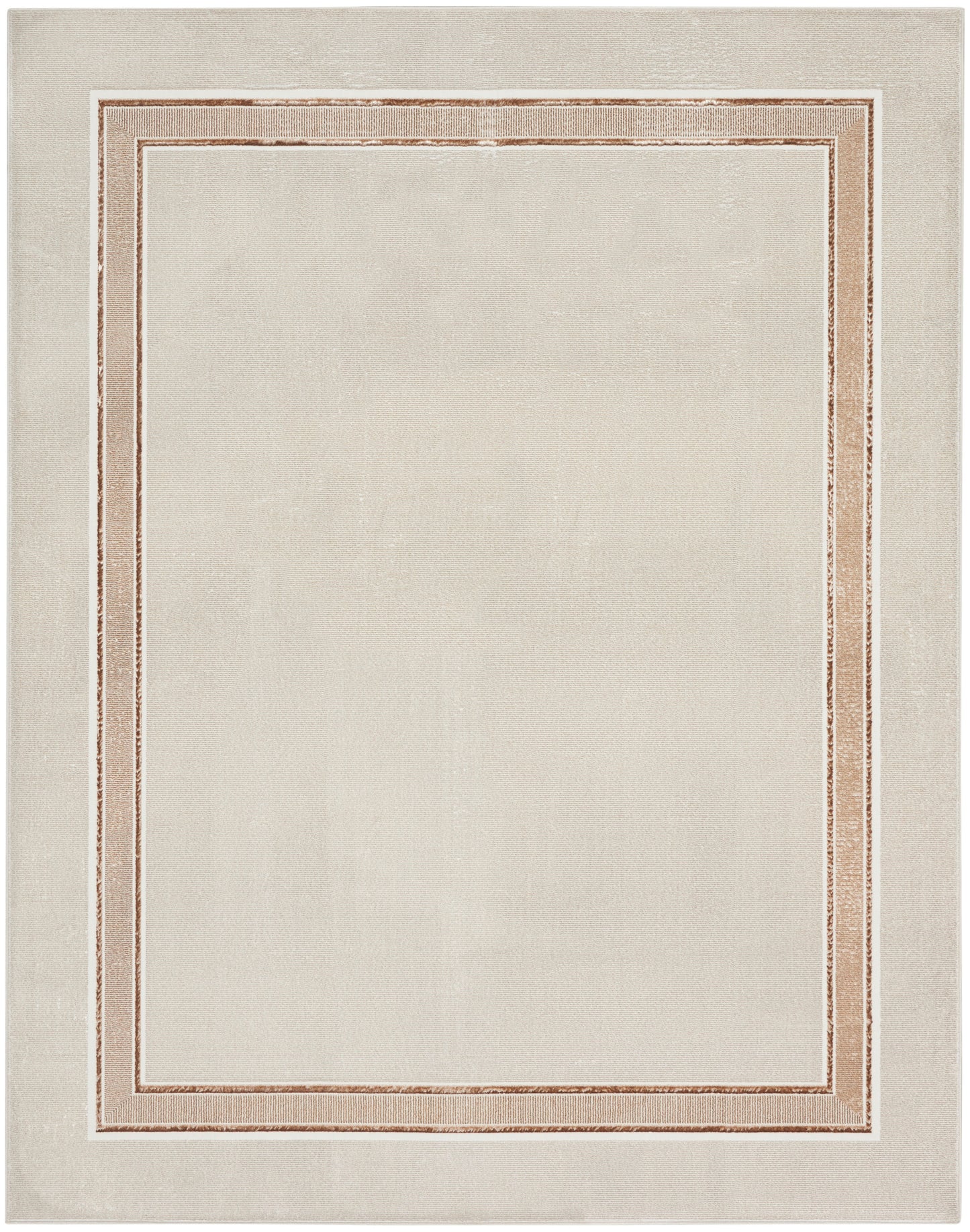 Nourison Home Glitz GLZ08 Ivory Cream Contemporary Power-loomed Rug
