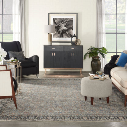 Nourison Home Starry Nights  Grey Navy  Traditional