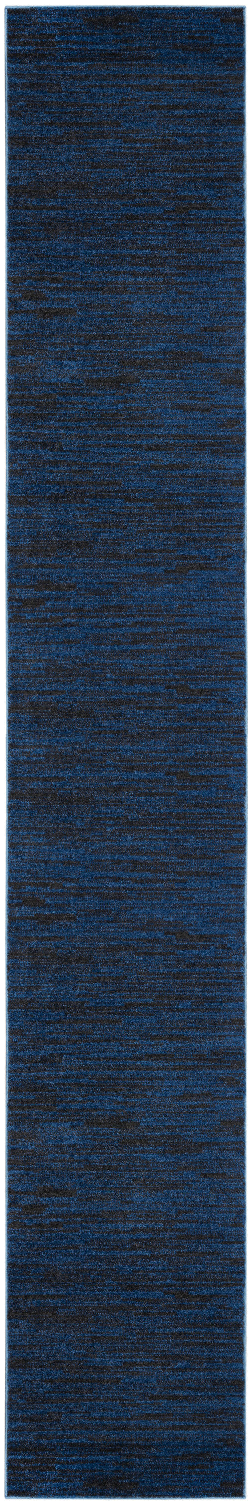 Nourison Home Nourison Essentials NRE01 Midnight Blue Contemporary Power-loomed Rug