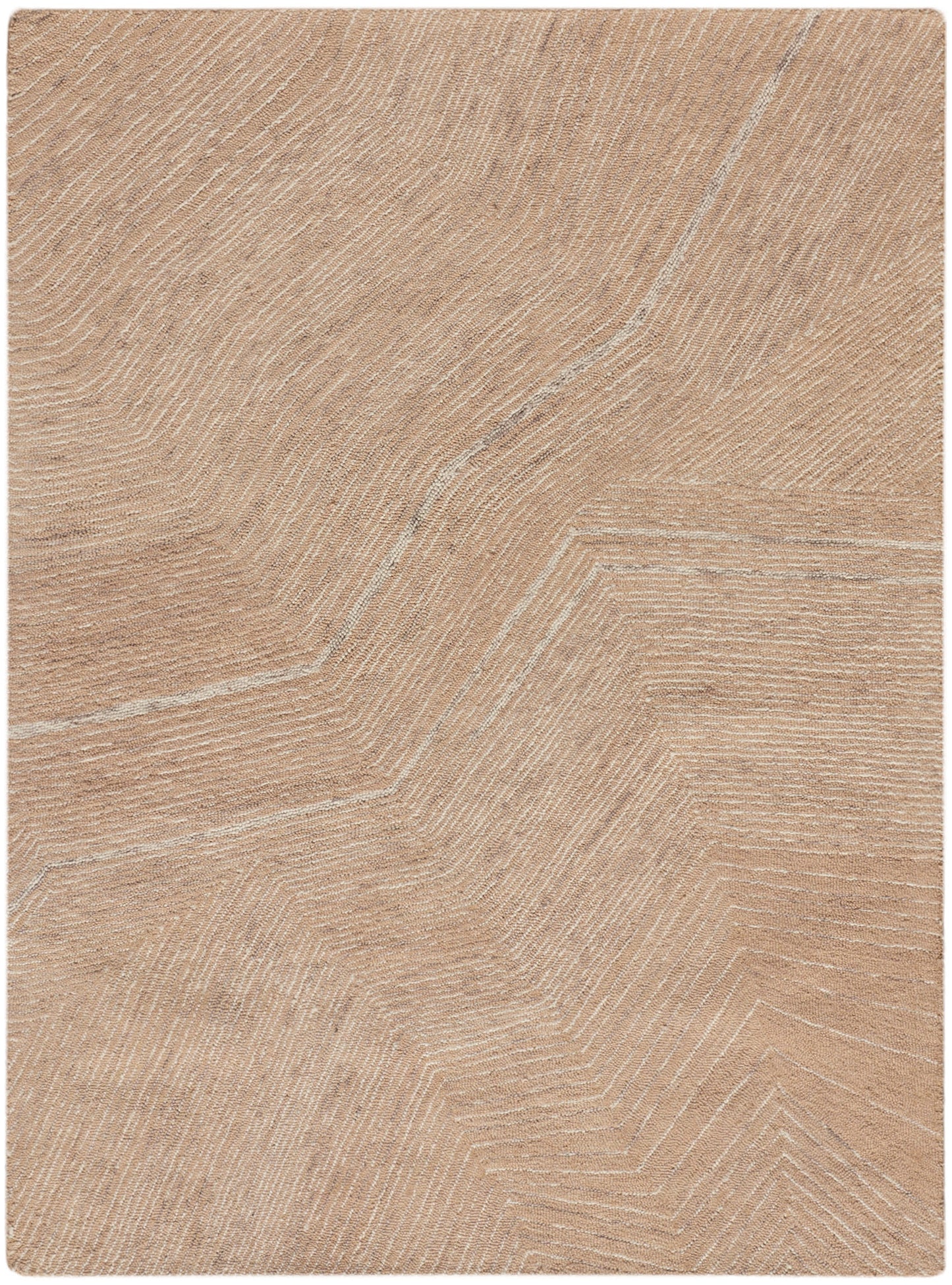 DKNY Pure Angles ANG01 Camel Contemporary Hand Tufted Rug