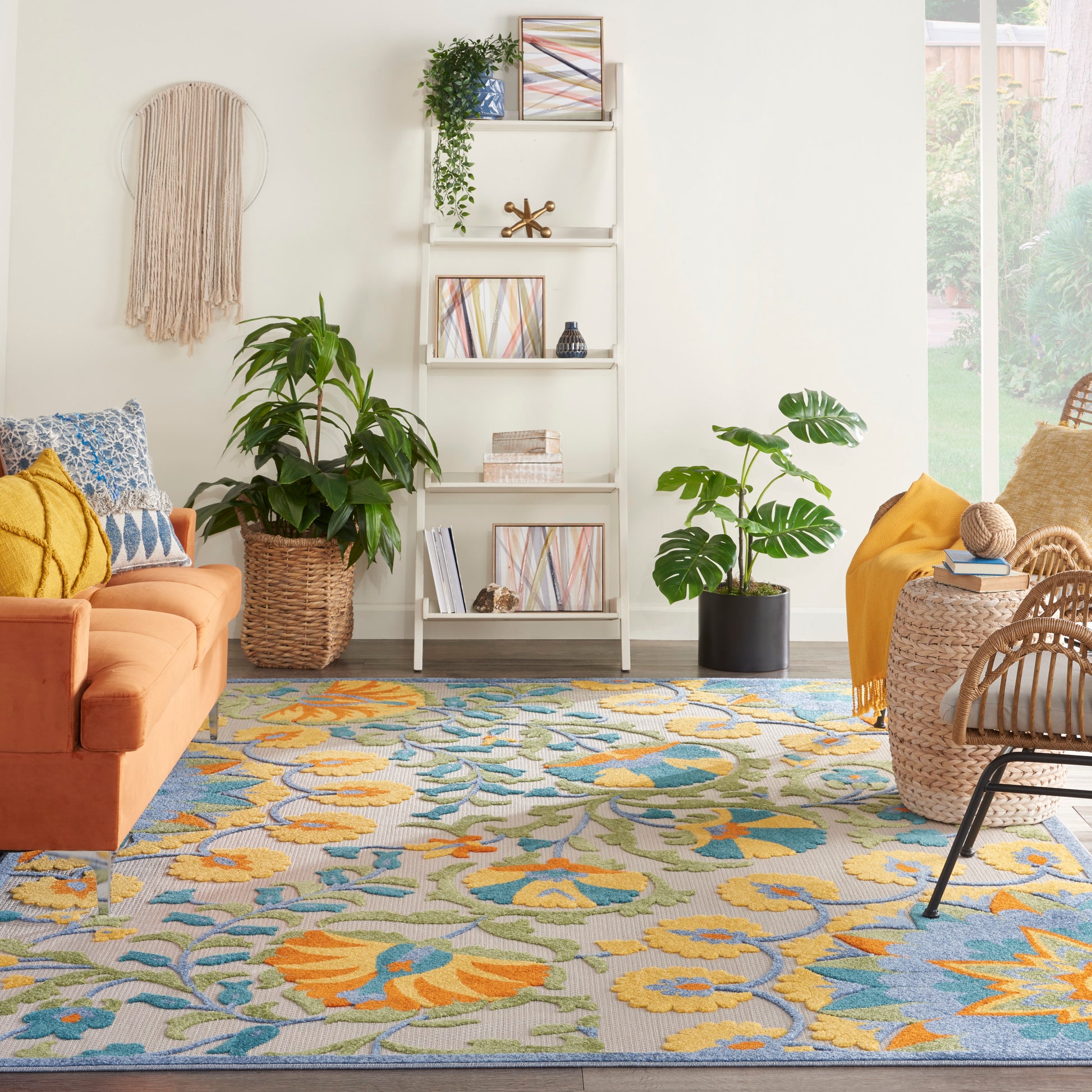 Nourison Home Aloha  Multicolor  Contemporary