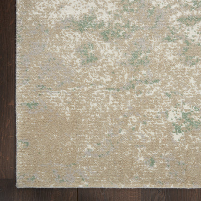 Nourison Home Twilight  Ivory Green  Contemporary