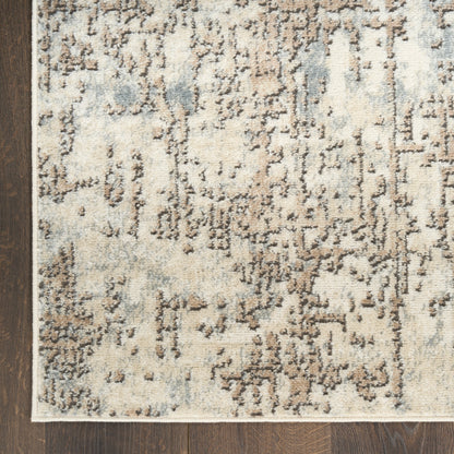 Nourison Home Quarry  Ivory Beige  Contemporary