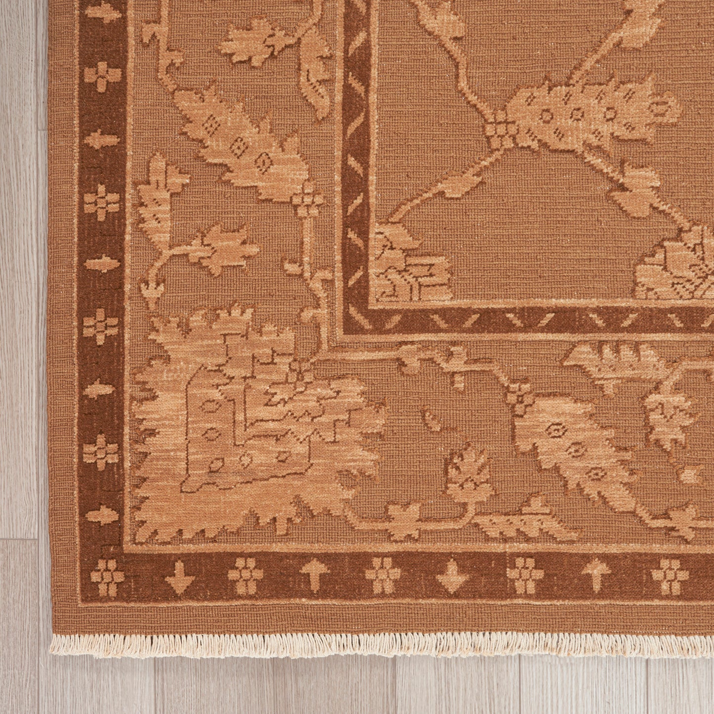 Nourison Home Silk Pointe  Brown  Traditional