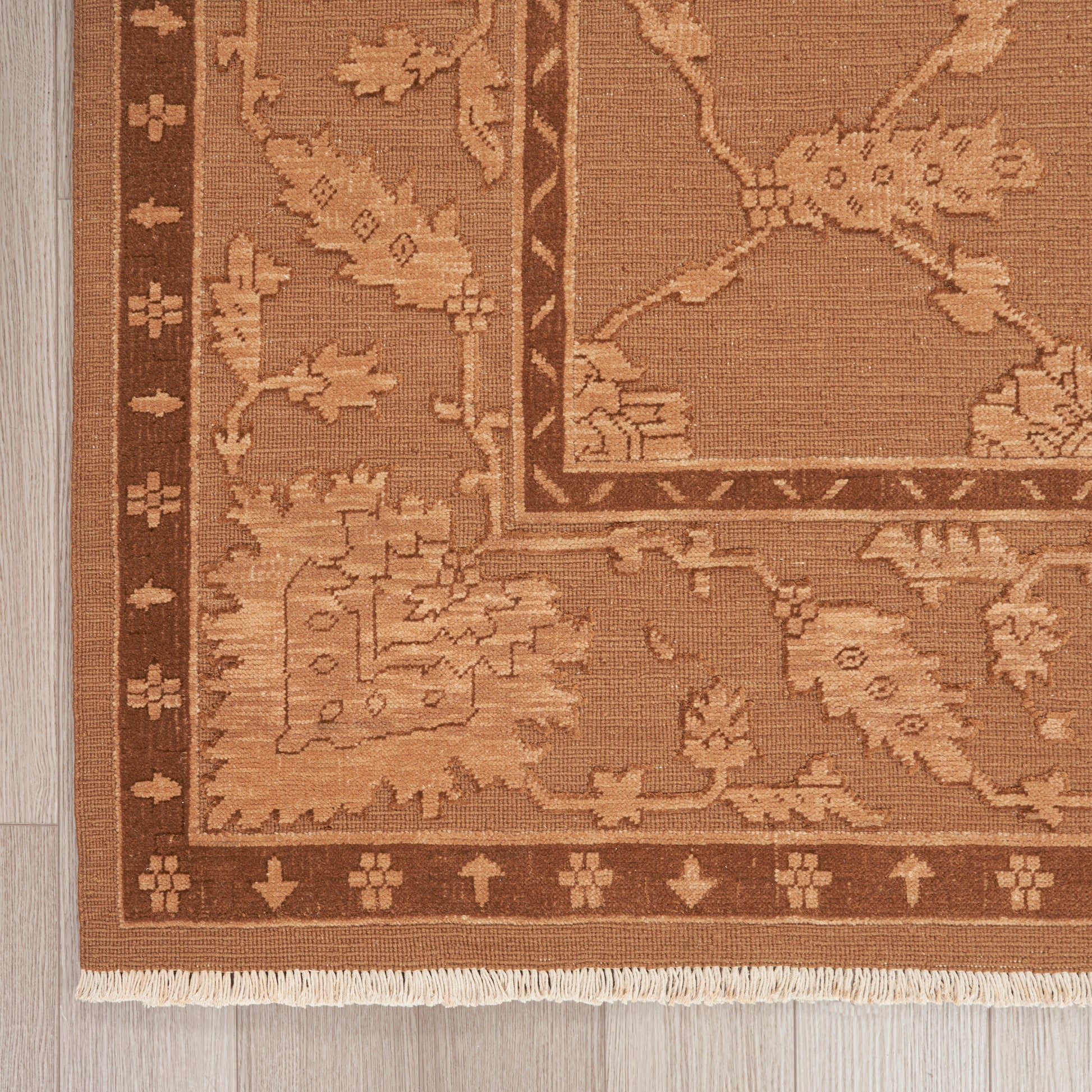 Nourison Home Silk Pointe  Brown  Traditional