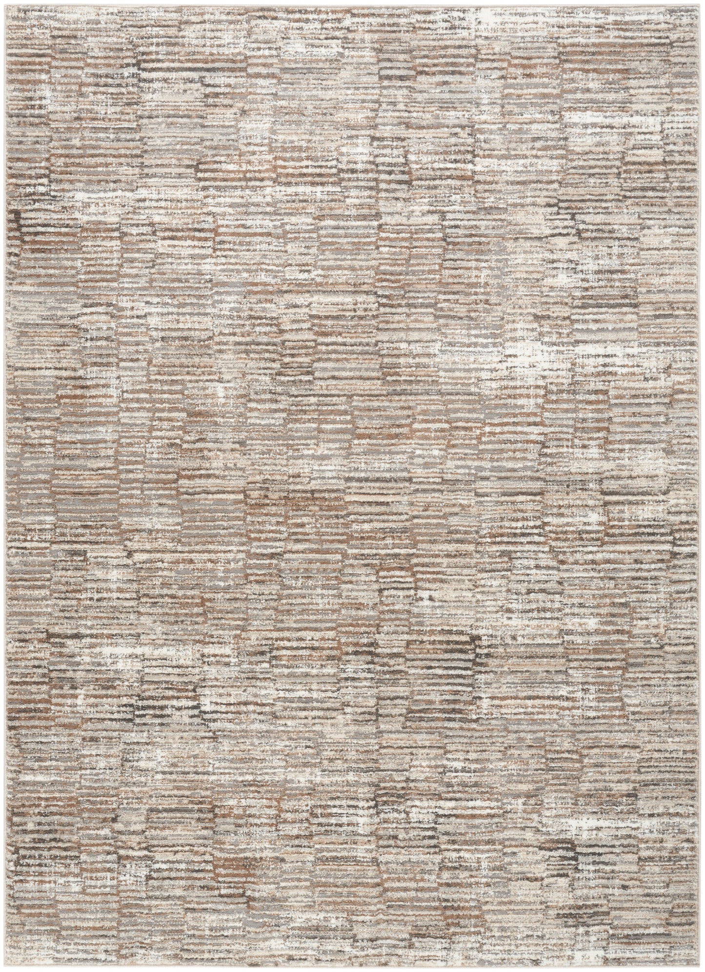 Nourison Home Sustainable Trends SUT06 Ivory Mocha Contemporary Power-loomed Rug